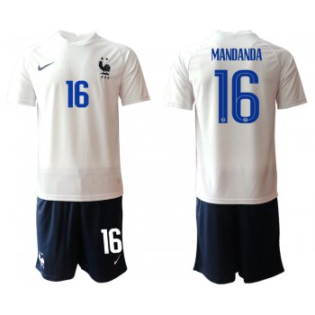 Men 2021 France away 16 soccer jerseys