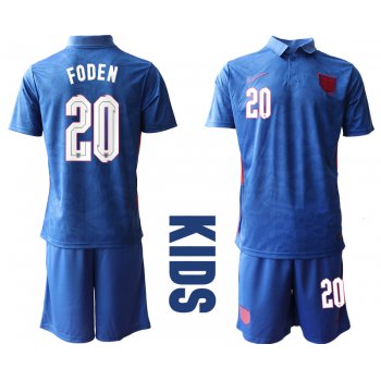 2021 European Cup England away Youth 20 soccer jerseys