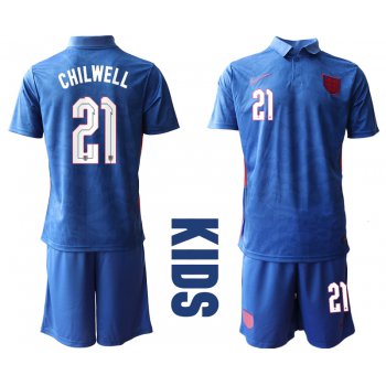 2021 European Cup England away Youth 21 soccer jerseys