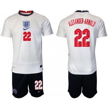 Men 2020-2021 European Cup England home white 22 Nike Soccer Jersey