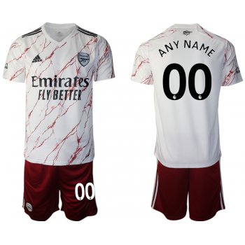 Men 2020-2021 club Arsenal away customized white Soccer Jerseys