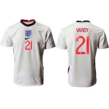 Men 2021 Europe England home AAA version 21 white soccer jerseys