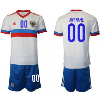Men 2020-2021 European Cup Russia away white customized Adidas Soccer Jersey
