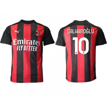 Men 2020-2021 club AC milan home aaa version 10 red Soccer Jerseys