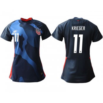 Women 2020-2021 Season National Team America away aaa 11 blue Soccer Jerseys