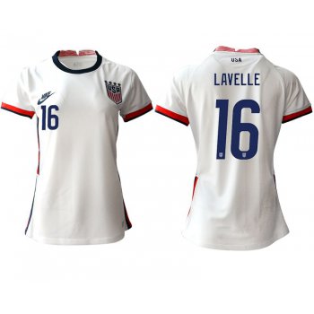 Women 2020-2021 Season National Team America home aaa 16 white Soccer Jerseys