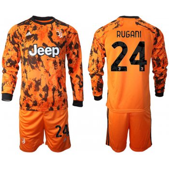 Men 2020-2021 club Juventus away long sleeves 24 orange Soccer Jerseys