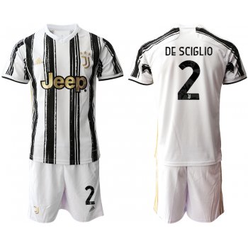Men 2020-2021 club Juventus home 2 white black Soccer Jerseys
