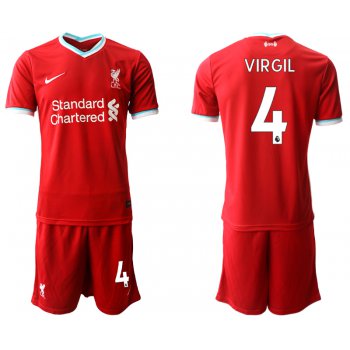 Men 2020-2021 club Liverpool home 4 red Soccer Jerseys