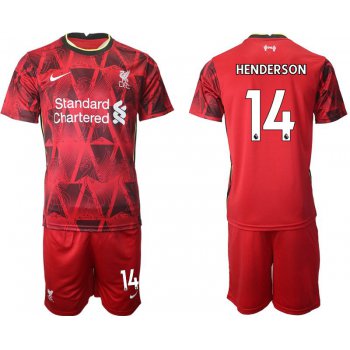 Men 2021-2022 Club Liverpool home red 14 Nike Soccer Jersey