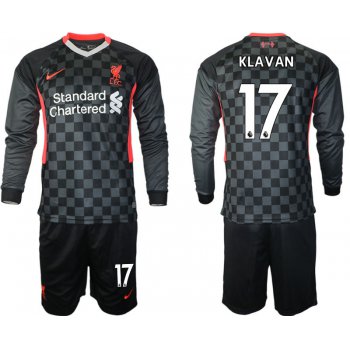 Men 2021 Liverpool away long sleeves 17 soccer jerseys