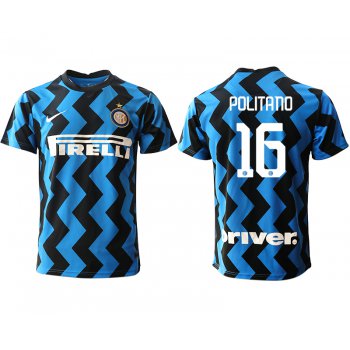 Men 2020-2021 club Inter Milan home aaa versio 16 blue Soccer Jerseys