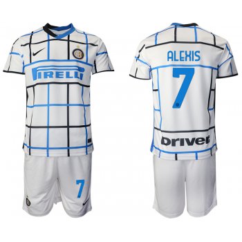Men 2020-2021 club Inter milan away 7 white Soccer Jerseys