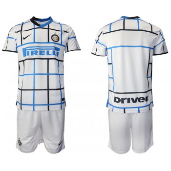 Men 2020-2021 club Inter milan away blank white Soccer Jerseys