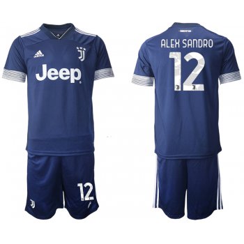 Men 2020-2021 club Juventus away 12 blue Soccer Jerseys