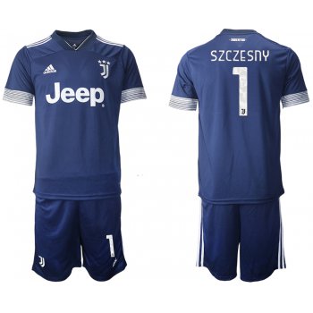 Men 2020-2021 club Juventus away 1 blue Soccer Jerseys