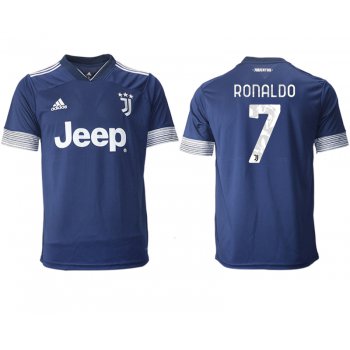 Men 2020-2021 club Juventus away aaa version 7 blue Soccer Jerseys