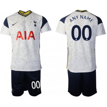 Men 2020-2021 club Tottenham home customized white Soccer Jerseys