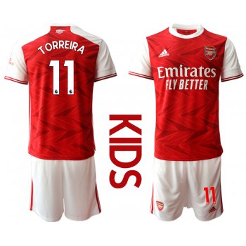 Youth 2020-2021 club Arsenal home 11 red Soccer Jerseys