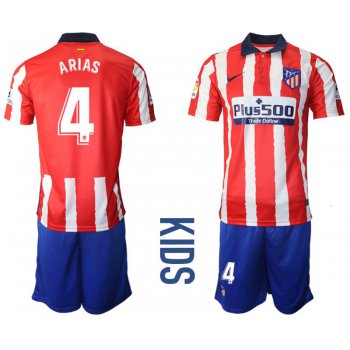 Youth 2020-2021 club Atletico Madrid home 4 red Soccer Jerseys