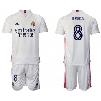 Men 2020-2021 club Real Madrid home 8 white Soccer Jerseys