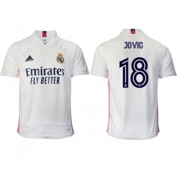 Men 2020-2021 club Real Madrid home aaa version 18 white Soccer Jerseys