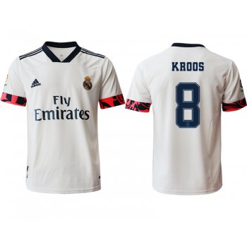Men 2020-2021 club Real Madrid home aaa version 8 white Soccer Jerseys2
