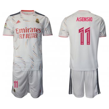 Men 2021-2022 Club Real Madrid home white 11 Adidas Soccer Jersey