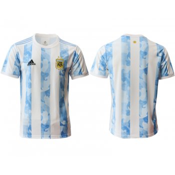 Men 2020-2021 Season National team Argentina home aaa version white Soccer Jersey1