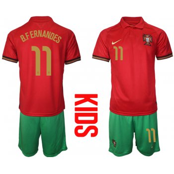 2021 European Cup Portugal home Youth 11 soccer jerseys