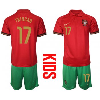 2021 European Cup Portugal home Youth 17 soccer jerseys