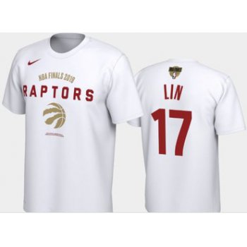 #17 Jeremy Lin Toronto Raptors Nike Player Performance T-Shirt White