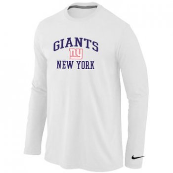 Nike New York Giants Heart & Soul Long Sleeve T-Shirt White