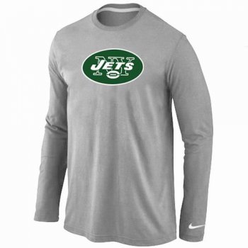 Nike New York Jets Logo Long Sleeve T-Shirt Grey