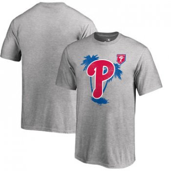 Philadelphia Phillies Fanatics Branded 2018 MLB Spring Training Vintage T Shirt Heather Gray