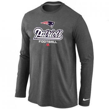 Nike New England Patriots Critical Victory Long Sleeve T-Shirt D.Grey