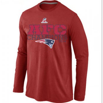 Nike Patriots Red Long Sleeve Men T-Shirts