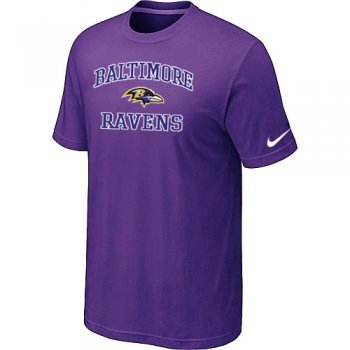 Baltimore Ravens Heart & Soull Purple T-Shirt
