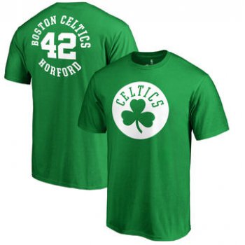 Men's Boston Celtics 42 Al Horford Fanatics Branded Kelly Green Round About Name & Number T-Shirt