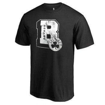 Men's Boston Celtics Fanatics Branded Black Letterman T-Shirt