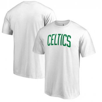Men's Boston Celtics Fanatics Branded White Primary Wordmark T-Shirt