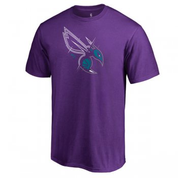 Men's Charlotte Hornets Fanatics Branded Purple X-Ray T-Shirt