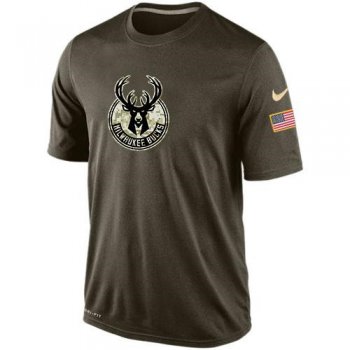 Milwaukee Bucks Salute To Service Nike Dri-FIT T-Shirt