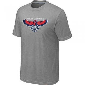Atlanta Hawks Big & Tall Primary Logo L.Grey NBA T-Shirt