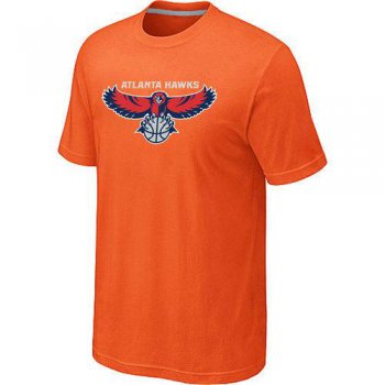 Atlanta Hawks Big & Tall Primary Logo Orange NBA T-Shirt