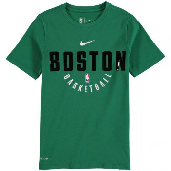 Boston Celtics men Kelly Green Elite Practice Performance Nike T-Shirt