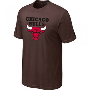 Chicago Bulls Big & Tall Primary Logo Brown NBA T-Shirt