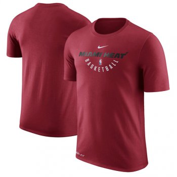 Miami Heat Red Practice Performance Nike T-Shirt