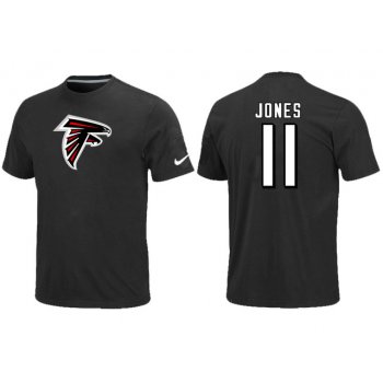 Nike Atlanta Falcons 11 Jones Name & Number T-Shirt Black