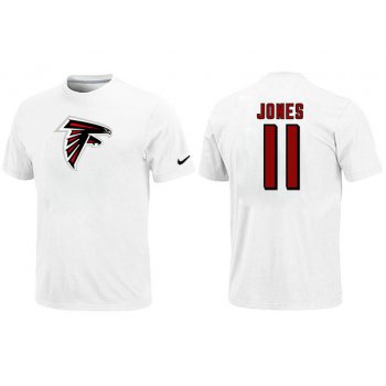 Nike Atlanta Falcons 11 Jones Name & Number T-Shirt White